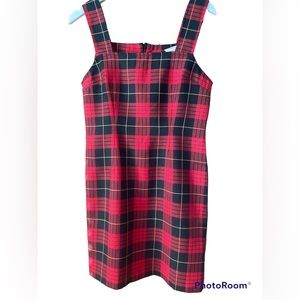 Vtg Plaid Dress